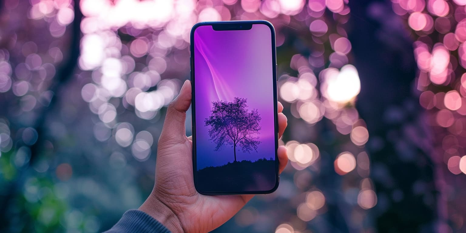 Person holding a mobile